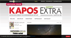 Desktop Screenshot of kaposextra.hu